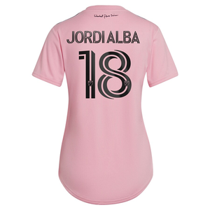 adidas Womens Inter Miami Jordi Alba Home Jersey 23/24 (True Pink/Black)