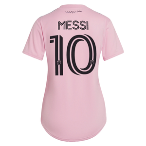 adidas Womens Inter Miami Lionel Messi Home Jersey 23/24 (True Pink/Black)
