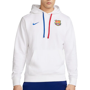 Nike Barcelona Club Hoodie 23/24 (White/Royal Blue)
