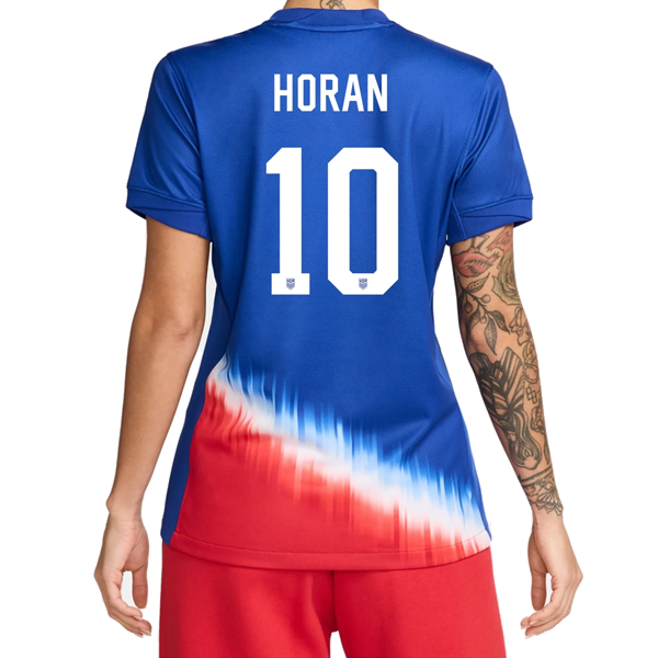 Nike Womens United States Lindsey Horan Away Jersey 24 25 Old Royal W Soccer Wearhouse