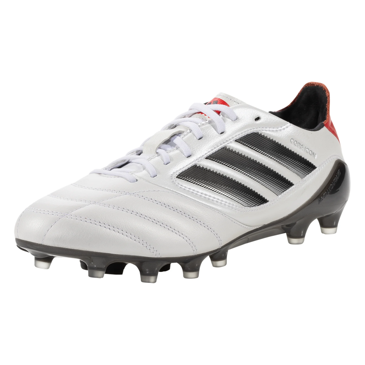 adidas Copa Icon II FG/AG Soccer Cleats (White/Black/Pure Ruby)