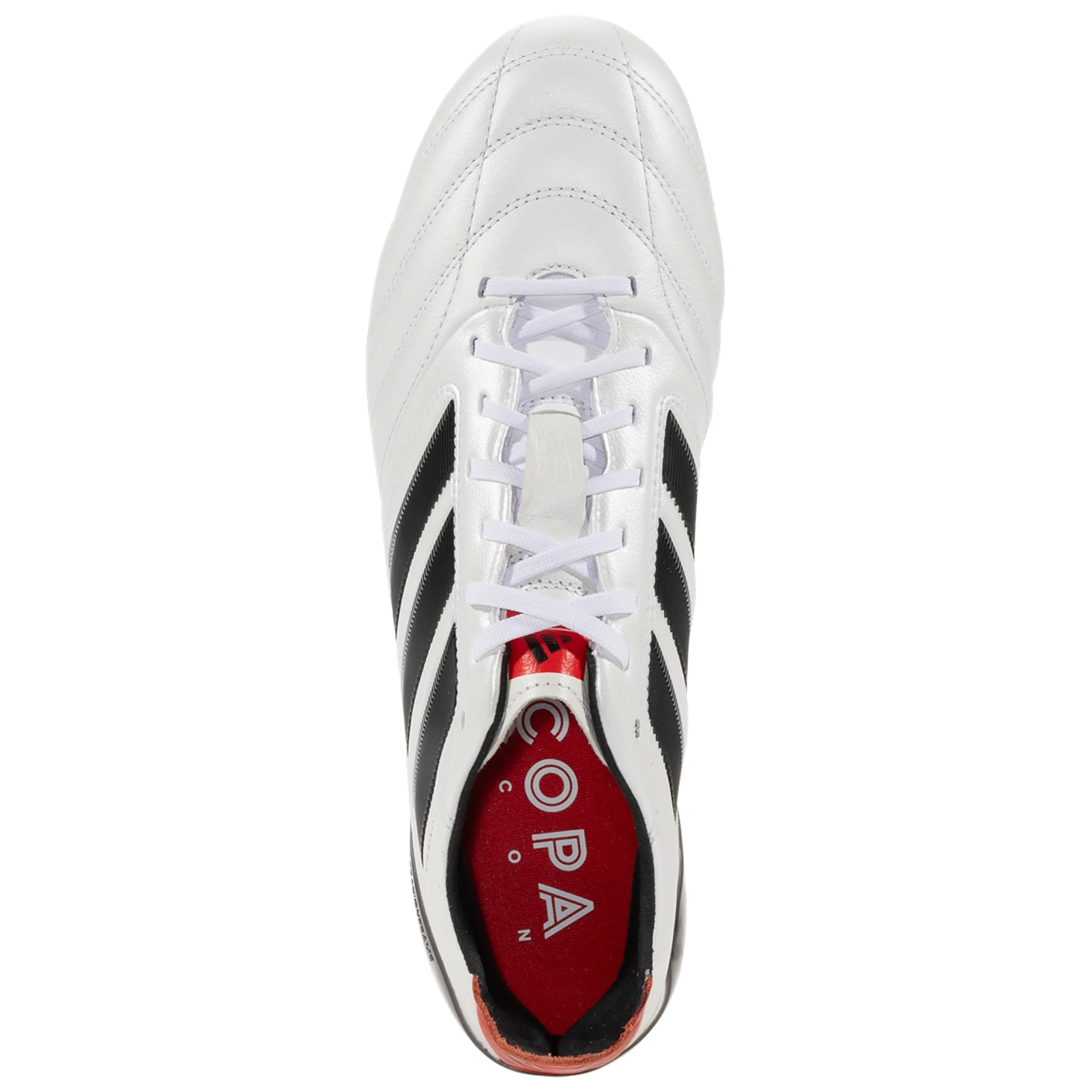 adidas Copa Icon II FG/AG Soccer Cleats (White/Black/Pure Ruby)