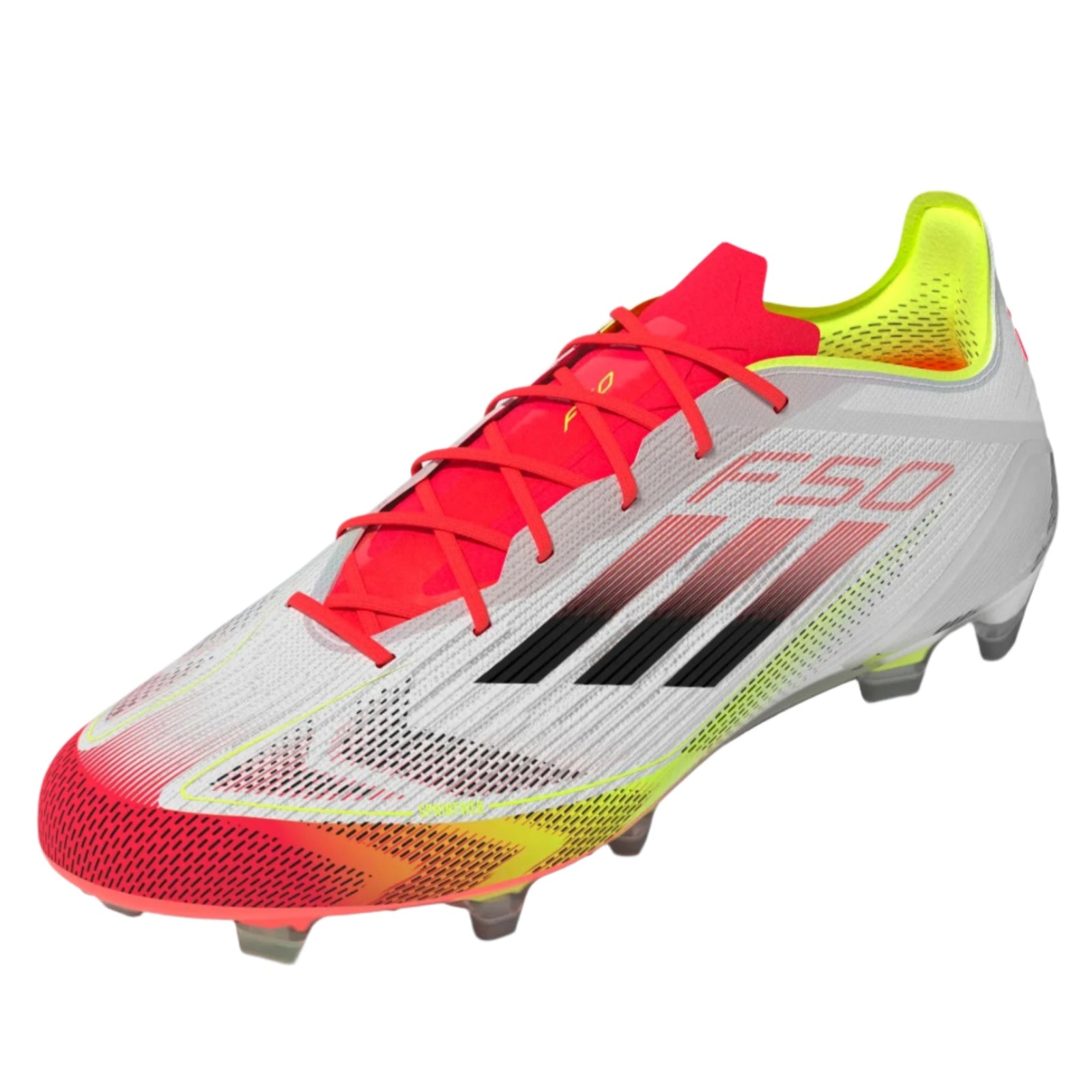 adidas F50 Elite FG Soccer Cleats (White/Black/Solar Yellow)