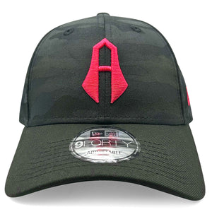New Era Atlas 9FORTY Adjustable Hat (Black Camo/Pink)