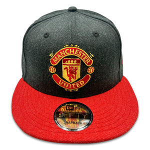 New Era Manchester United 9Fifty Snapback Hat (Heather Grey/Black)