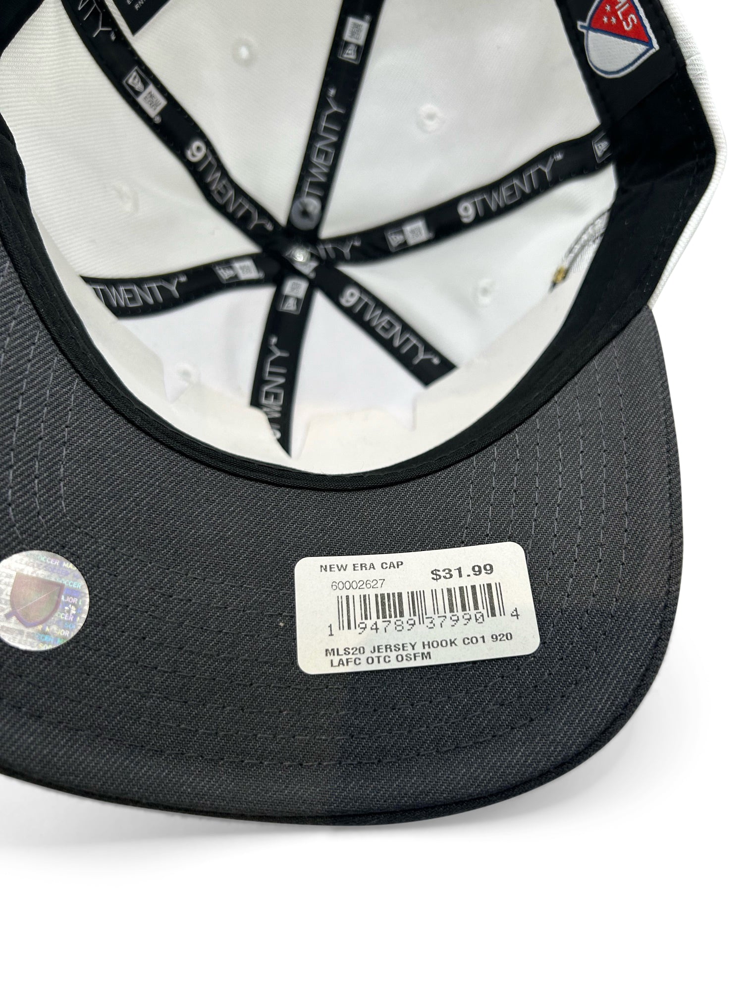 New Era LAFC 9Twenty Adjustable Hat (White/Dark Grey)