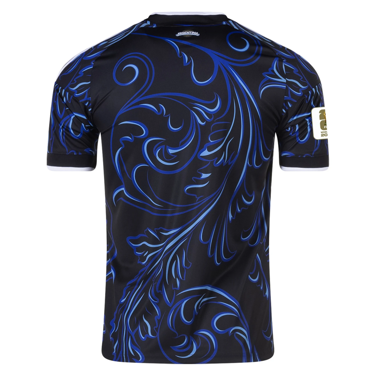 adidas Men's Argentina Away Stadium Jersey 2026 w/ FIFA World Cup 26™ Patch (Black/Blue)