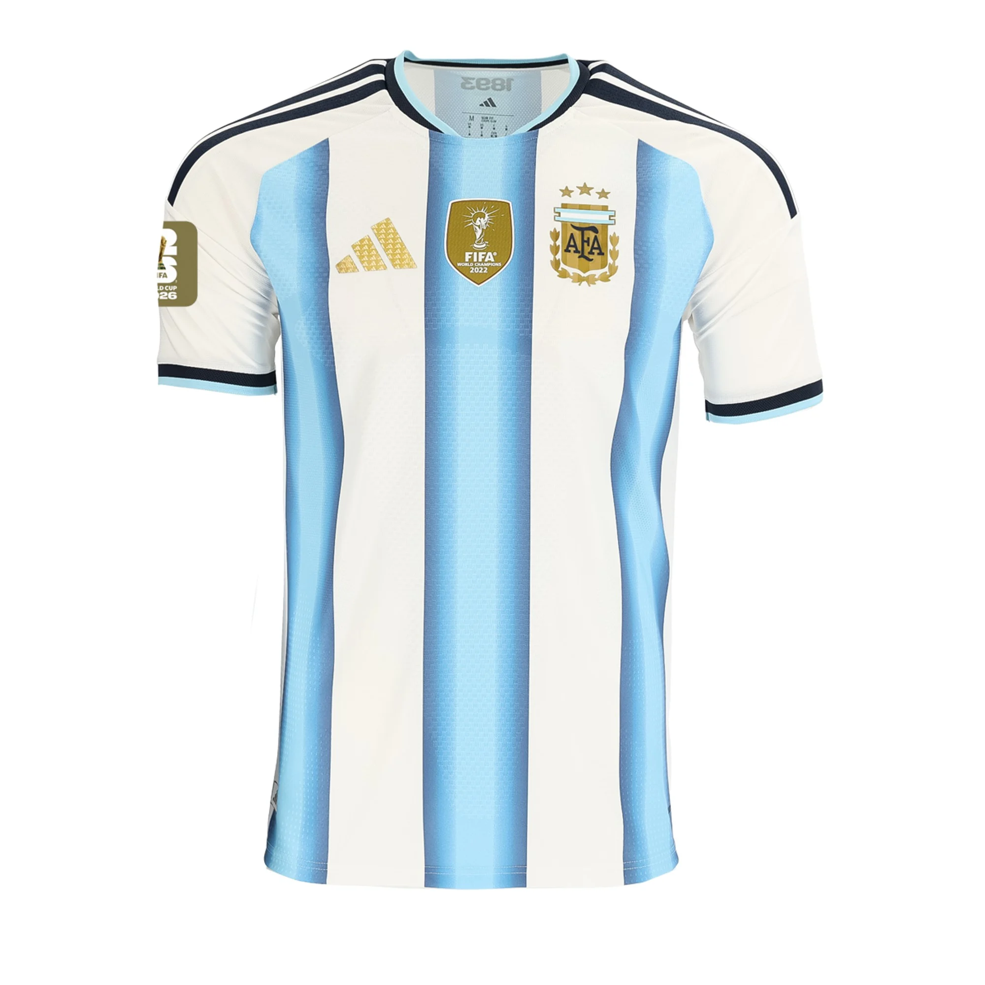 adidas Men's Argentina Match Authentic Player 2026 Home Jersey w/ FIFA World Cup 26™ Patch (White/Icy Blue)