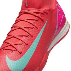 Nike Zoom Superfly 10 Academy Indoor Soccer Shoes (Ember Glow/Aurora Green)