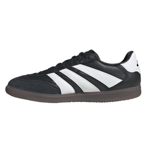 adidas Predator Freestyle Indoor Soccer Shoes (Black/White/Gold Metallic)