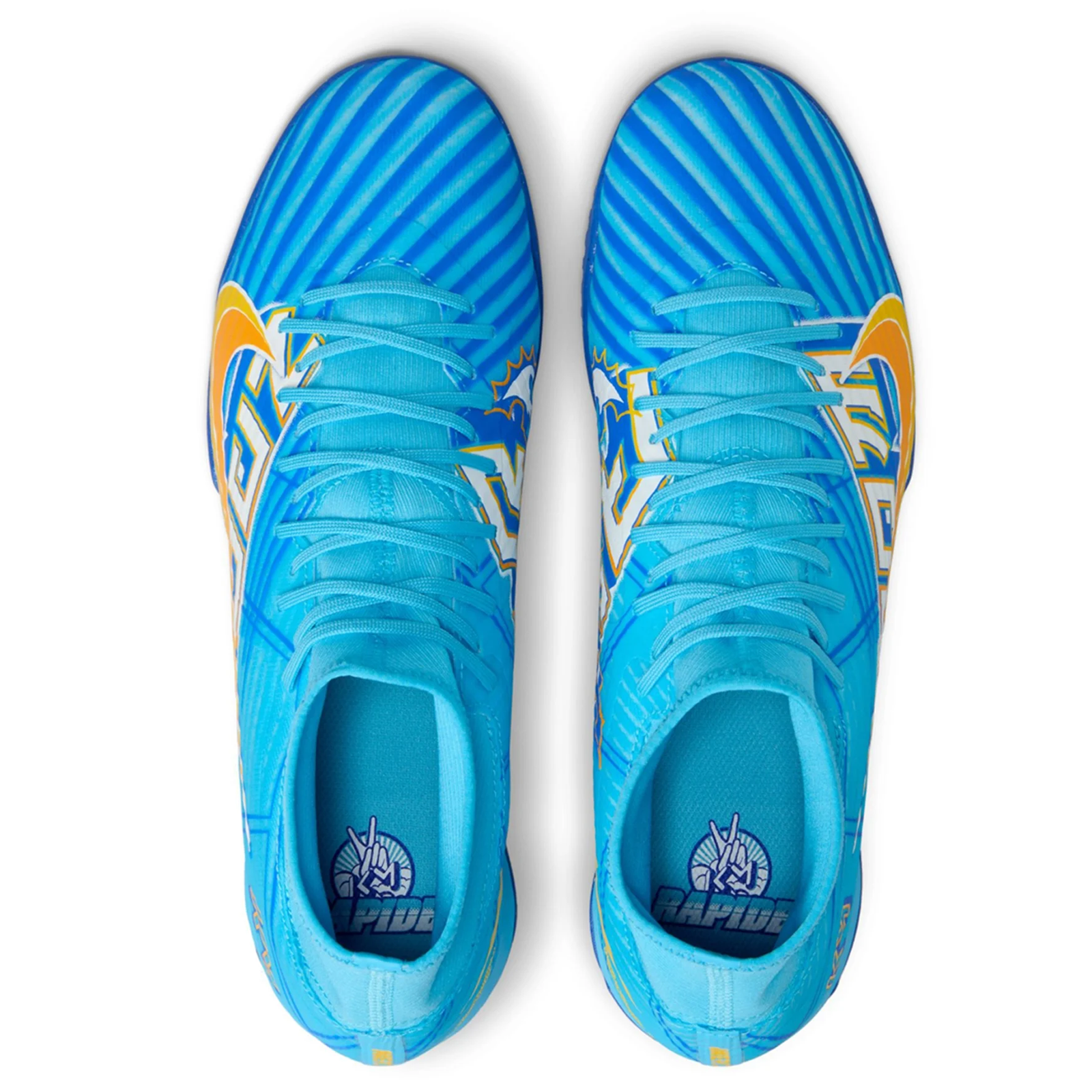 Nike Zoom Superfly 9 Academy Indoor Soccer Shoes (Baltic Blue/White)