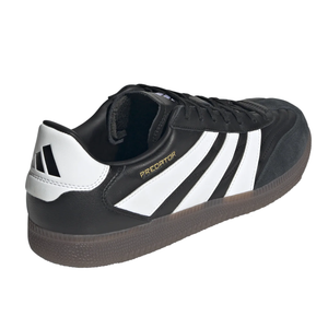 adidas Predator Freestyle Indoor Soccer Shoes (Black/White/Gold Metallic)