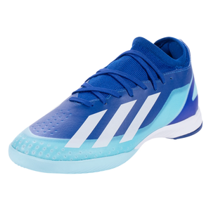 adidas X Crazyfast.3 Indoor Soccer Shoes (Bright Royal/Cloud White/Solar Red)