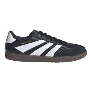 adidas Predator Freestyle Indoor Soccer Shoes (Black/White/Gold Metallic)