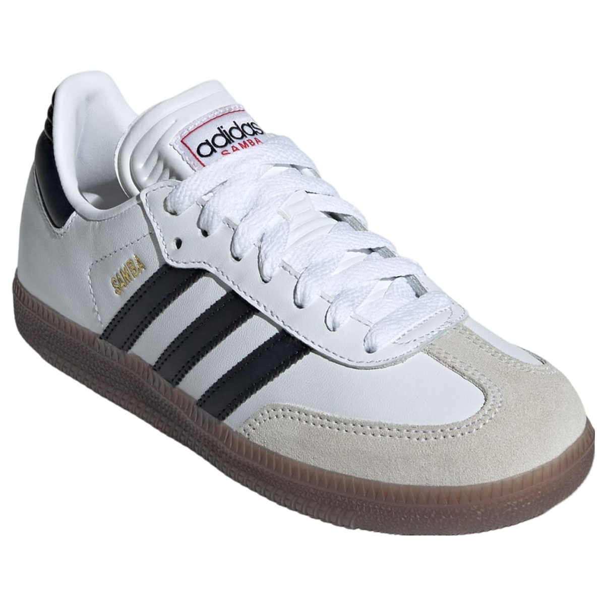 adidas Youth Jr. Samba Soccer Shoes (White/Black)