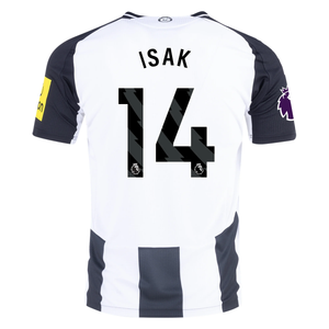 Adidas Newcastle United Authentic Alexander Isak Home Jersey w/ EPL Patch 24/25 (Black/White)