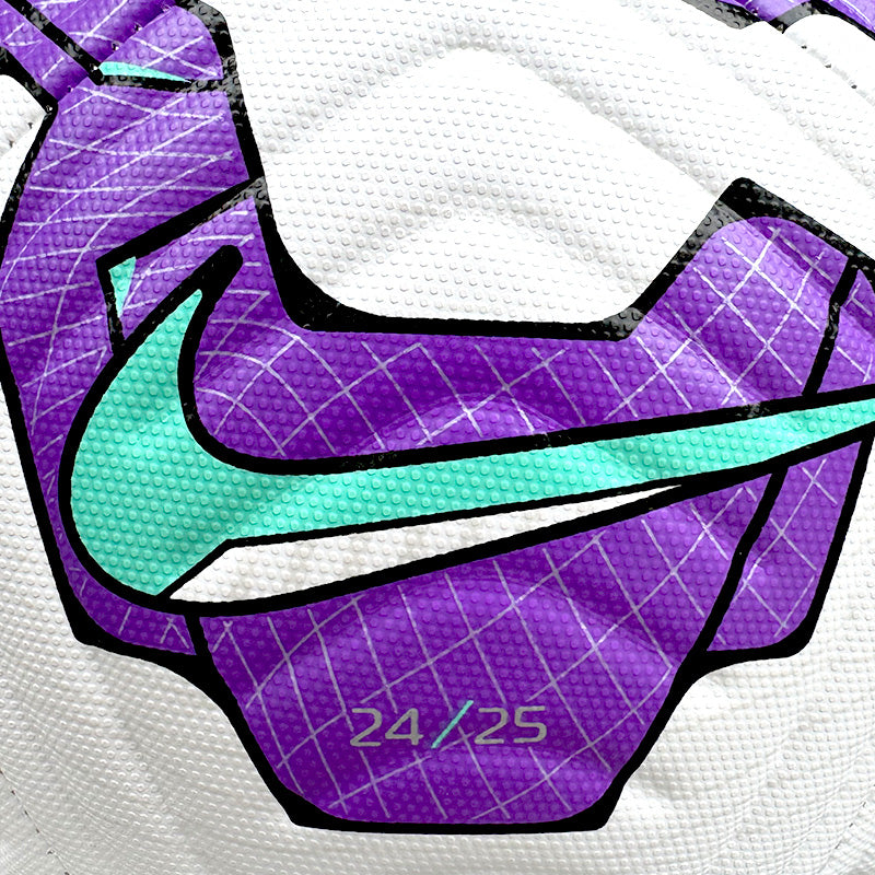 Nike FA England Academy Soccer Ball (White/Wild Berry/Teal)