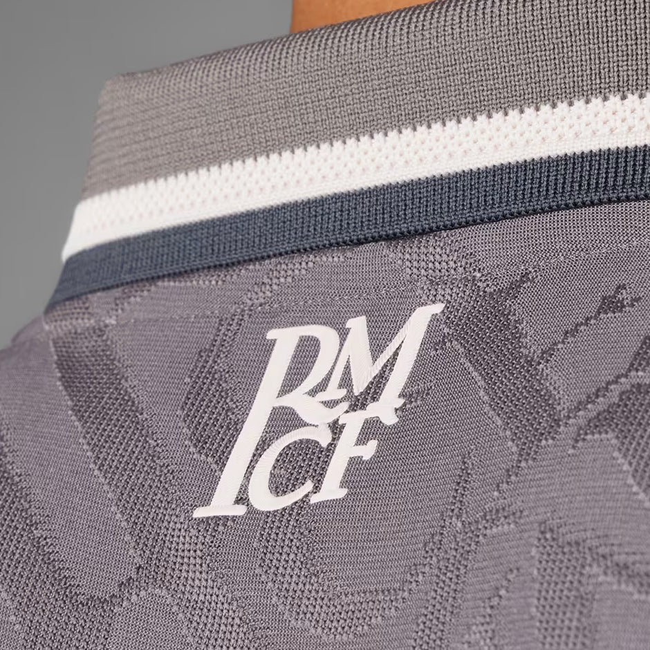 adidas Men's Real Madrid Authentic Luka Modric Third Jersey w/ Champions League Patches 24/25 (Charcoal)