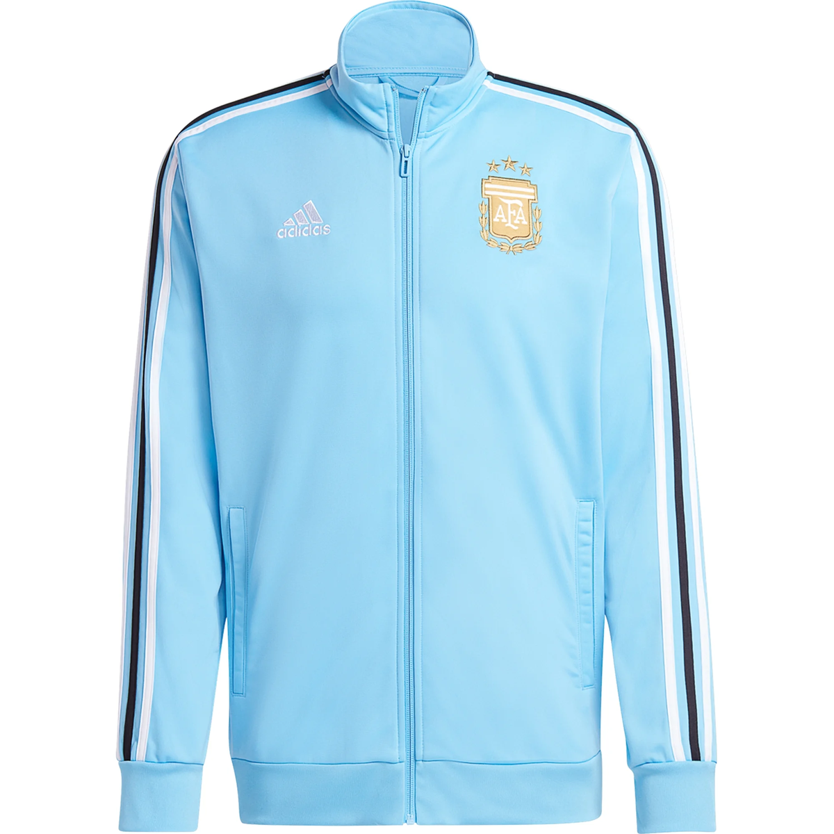 adidas Argentina DNA Track Jacket 23/24 (Light Blue) - Soccer Wearhouse