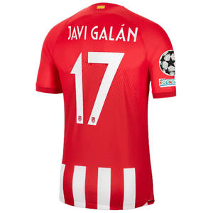 Nike Atletico Madrid Javi Galán Home Jersey w/ Champions League Patches 23/24 (Sport Red/Global Red)