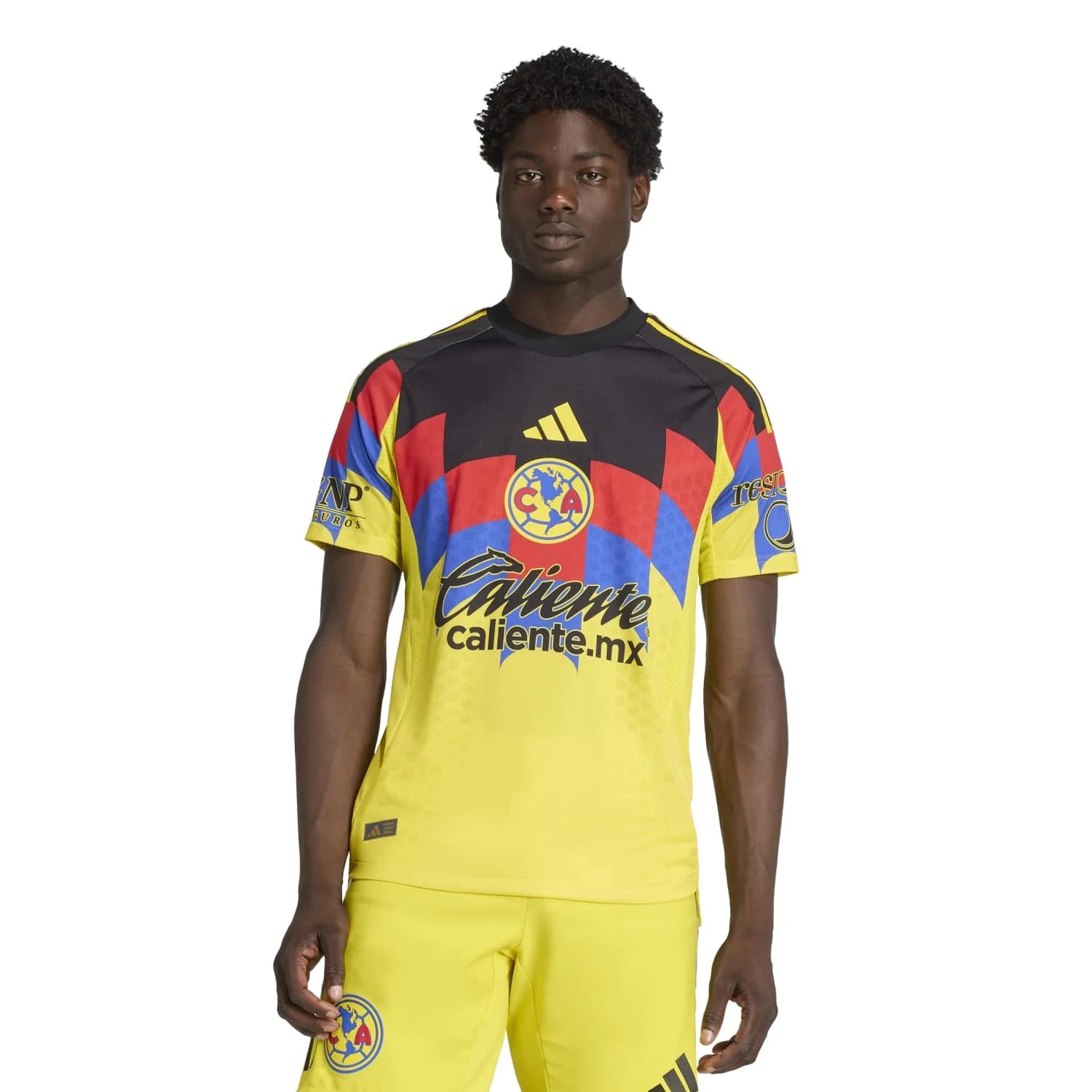 adidas A. Zendejas Men's Club America 25/26 Authentic Home Jersey (Yellow)