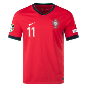 Nike Portugal João Félix Home Jersey w/ Euro 2024 Patches 24/25 (University Red/Pine Green/Sail)