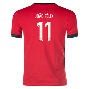 Nike Youth Portugal João Félix Home Jersey 24/25 (University Red/Pine Green/Sail)