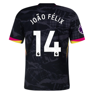 Nike Chelsea Authentic Joao Felix Third Jersey w/ EPL Patch 24/25 (Anthracite/Pink Prime)