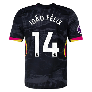 Nike Chelsea Joao Felix Third Jersey w/ EPL Patch 24/25 (Anthracite/Pink Prime)