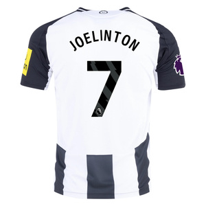 Adidas Newcastle United Authentic Joelinton Home Jersey w/ EPL Patch 24/25 (Black/White)