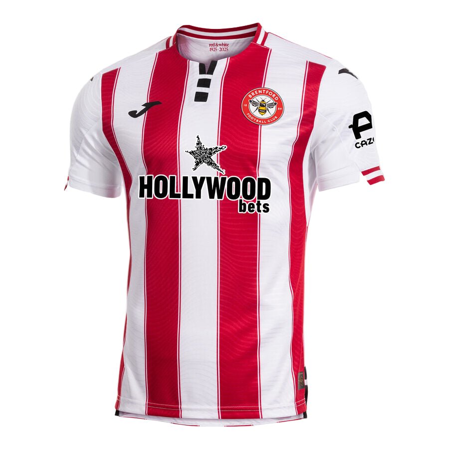 Joma Men's Brentford Home Jersey 25/26 (Red/White) | SoccerWearhouse