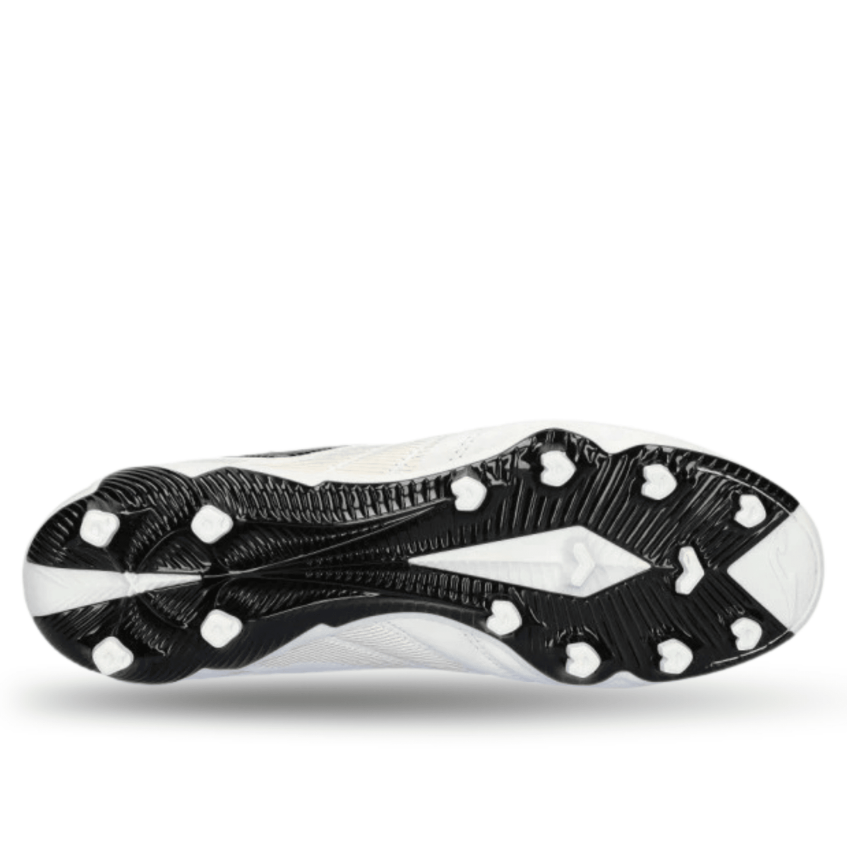 Joma Powerful 2402 Firm Ground Soccer Cleats (White/Gold) | SoccerWearhouse