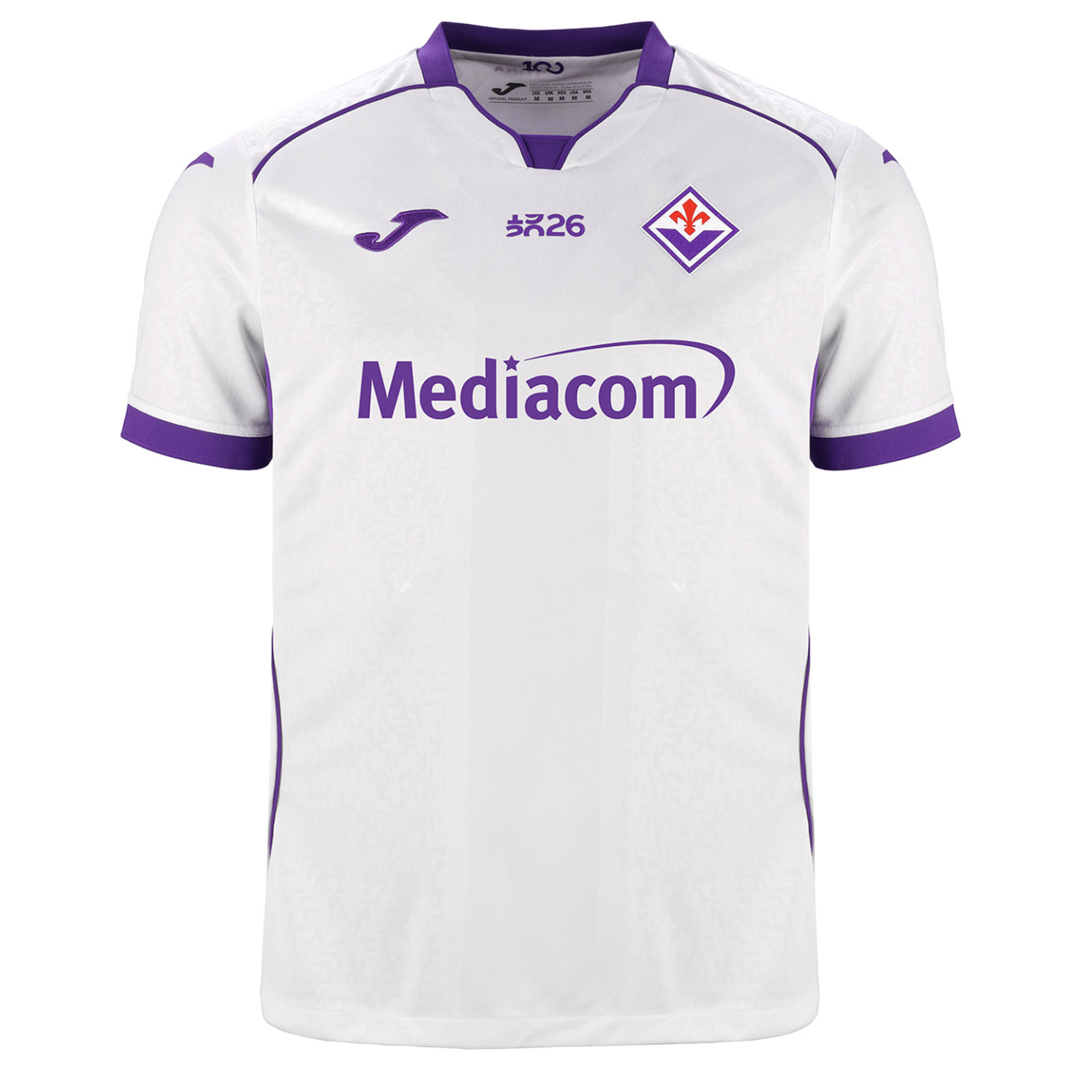 Joma Mens Fiorentina Away Jersey 26/27 (White)