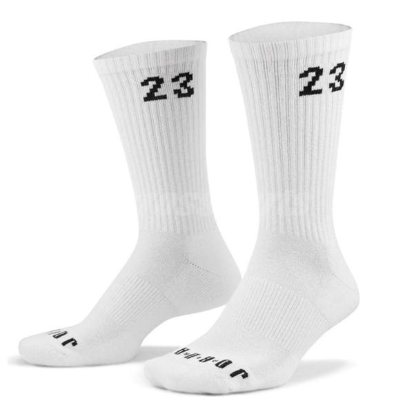 Nike Jordan Essential Crew 6Pack Crew Socks (White) Soccer Wearhouse