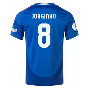 adidas Italy Jorginho Home Jersey w/ Euro 2024 Patches 24/25 (Blue)