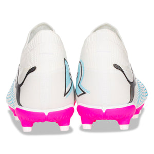 Puma Jr. Future 7 Match FG/AG Soccer Cleats (Puma White/Poison Pink)