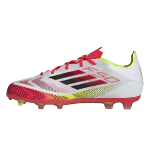 adidas Jr. F50 Elite FG Soccer Cleats (White/Black/Yellow)