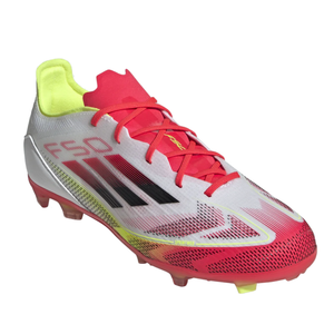 adidas Jr. F50 Elite FG Soccer Cleats (White/Black/Yellow)