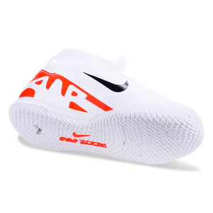 Nike Jr. Zoom Superfly 9 Academy Indoor Soccer Shoes (Bright Crimson/White)