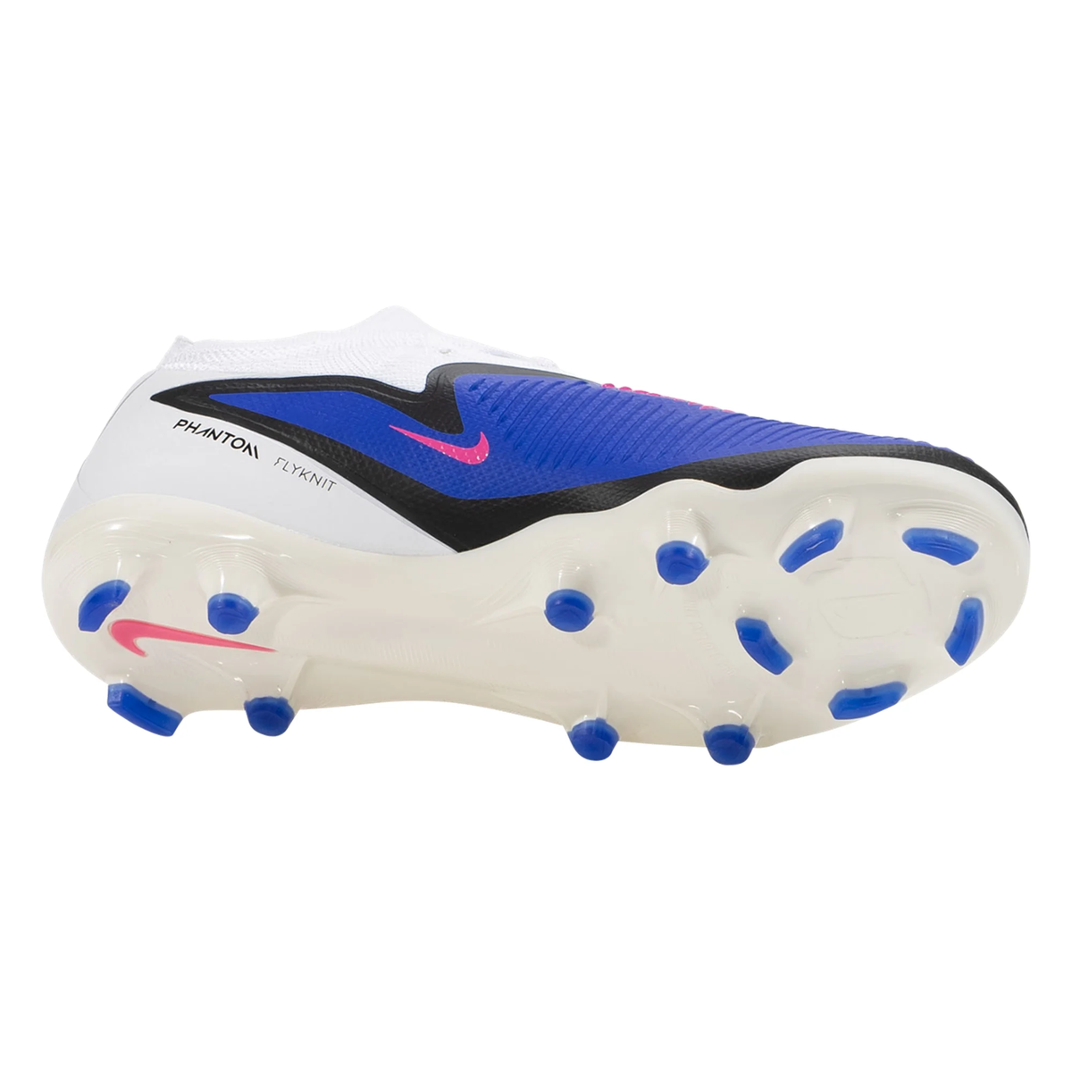Nike Jr. Phantom Low Pro FG/MG Soccer Cleats (Racer Blue/White)