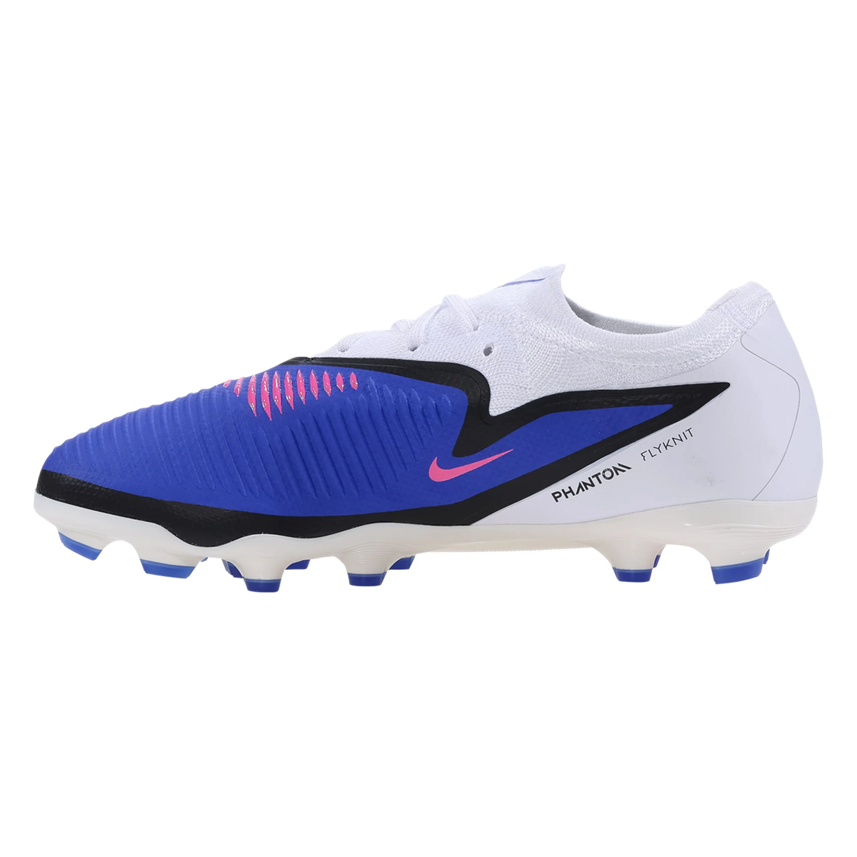 Nike Jr. Phantom Low Pro FG/MG Soccer Cleats (Racer Blue/White)