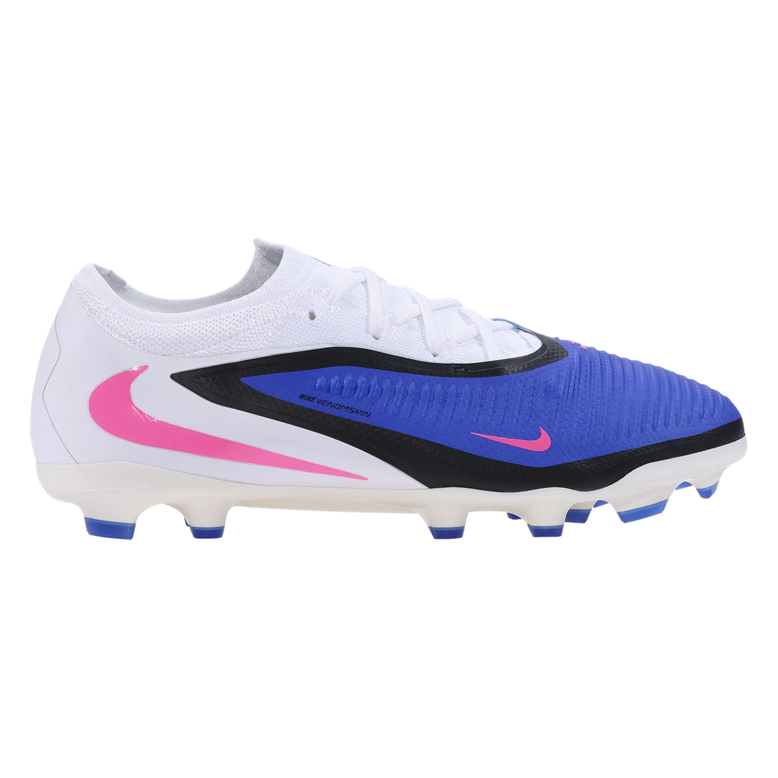 Nike Jr. Phantom Low Pro FG/MG Soccer Cleats (Racer Blue/White)