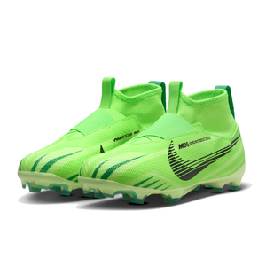 Nike Jr. Zoom Superfly 9 Pro MDS Firm Ground Soccer Cleats (Green Strike/Stadium Green)