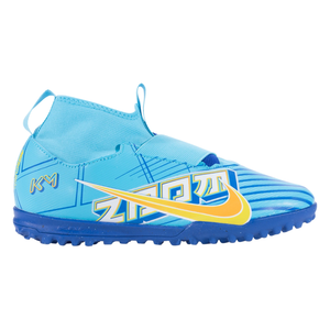 Nike Jr. Zoom Superfly 9 Academy Turf Soccer Shoes (Baltic Blue/White)