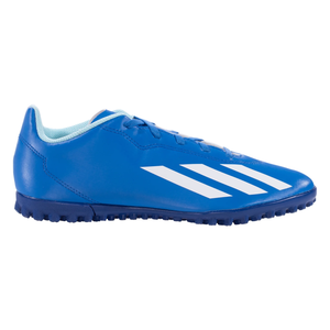 adidas Jr. X Crazyfast.4 Turf Soccer Shoes (Bright Royal/White)