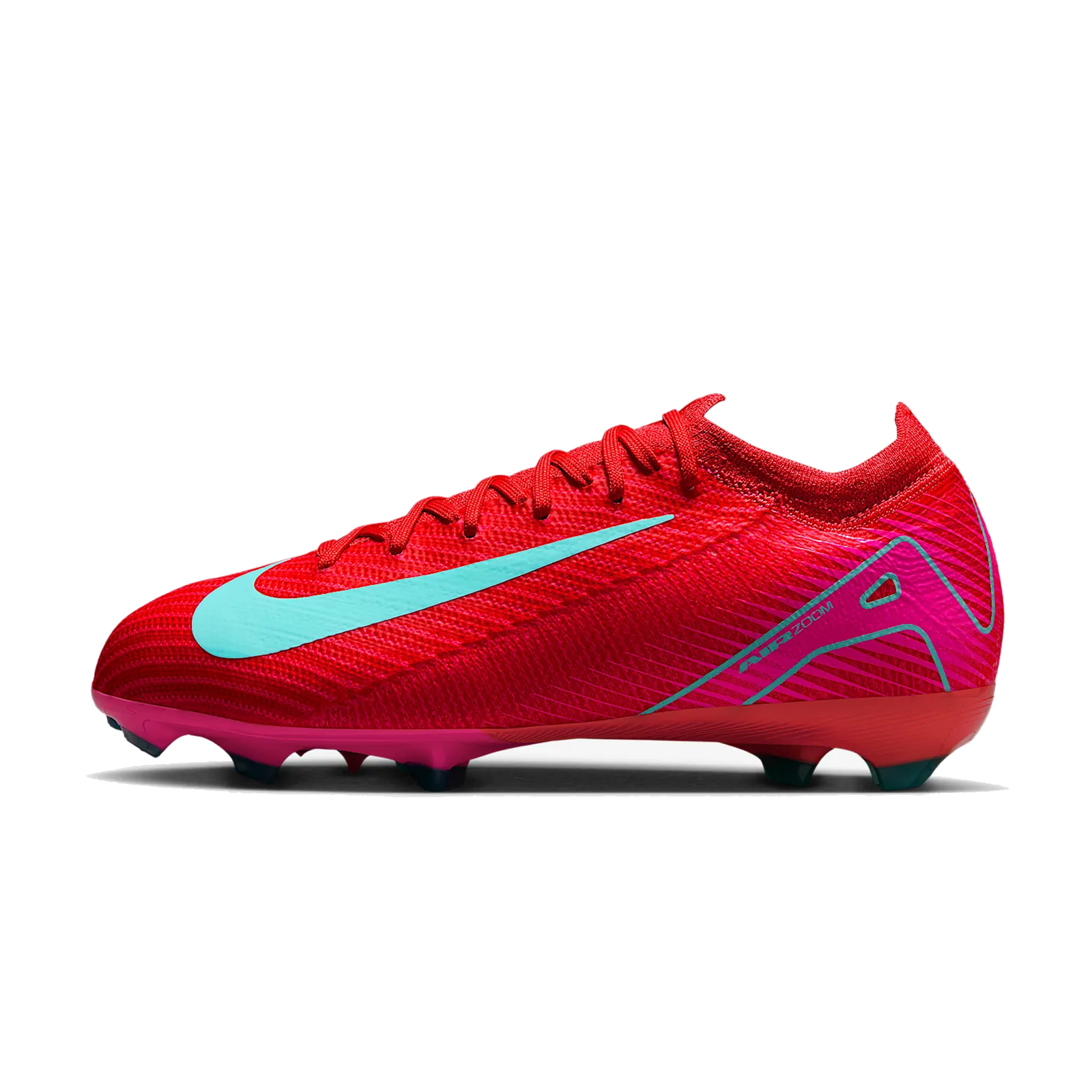Nike Jr. Zoom Vapor 16 Pro FG Soccer Cleats (Ember Glow/Aurora Green)