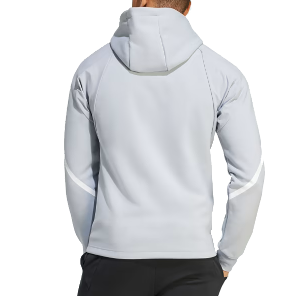 Adidas Juventus Full Zip Hoodie Silver L