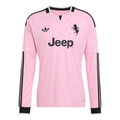 adidas Mens Juventus Long Sleeve Away Jersey 26/27 (Pink)