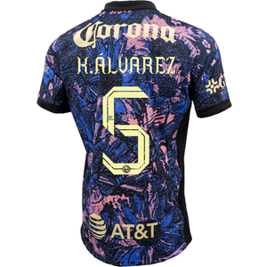 Nike Club America Kevin Álvarez Third Jersey 24/25 (Medium Blue/Black/Lemon Chiffon)