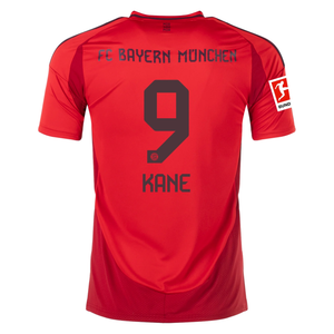 adidas Bayern Munich Harry Kane Home Jersey w/ Bundesliga Patch 24/25 (Red/Black)